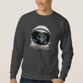 Raum-Sturzhelm-Astronauten-Katze Sweatshirt (Vorderseite)