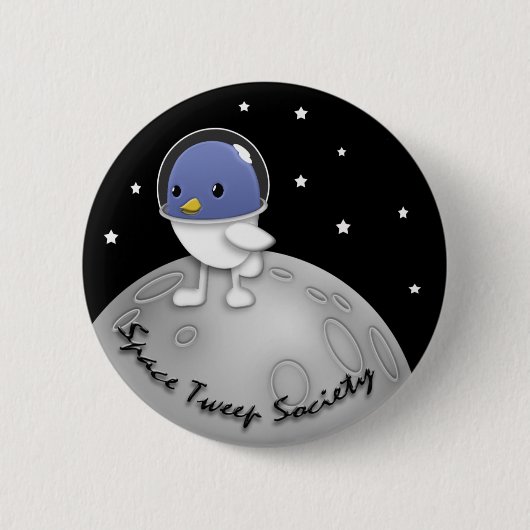 Raum Tweep Gesellschafts-Logo-Knopf Button (Vorderseite)
