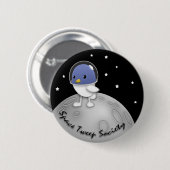 Raum Tweep Gesellschafts-Logo-Knopf Button (Vorne & Hinten)