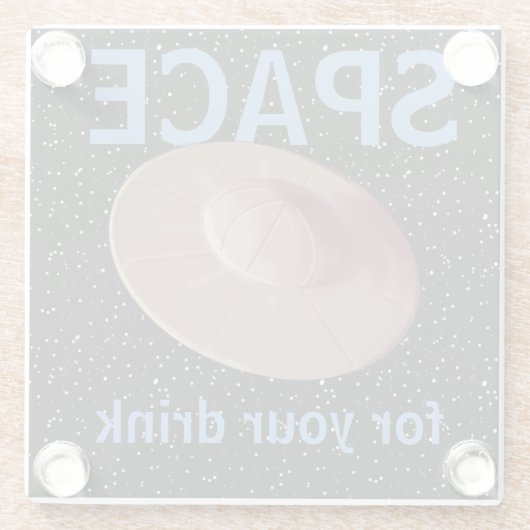 RAUM-UFO, das SUACER UNTERSETZER durch (Rückseite)