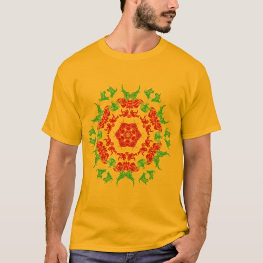 Raum und Astronomie : Mandala Art T-Shirt (Vorderseite)