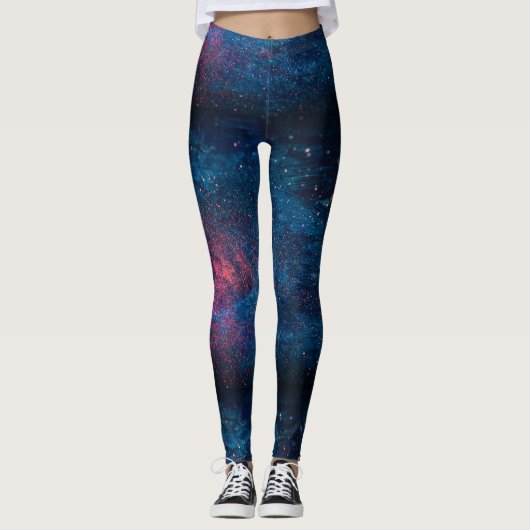 Raum und Galaxie Leggings (Vorderseite)