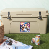 Raum und Katze Aufkleber (Kühler)