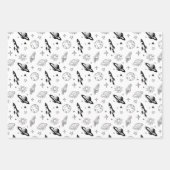 Raum und Planet Galaxie Geschenkpapier Set (Vorderseite 2)