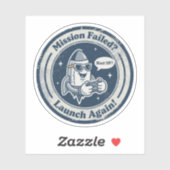 Raum und Spieldauer "Blast Off?" Rakete Aufkleber (Blatt)