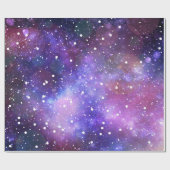 Raum und Stern-Packpapier Geschenkpapier (Flach)