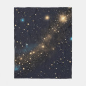 Raum und Sterne Fleecedecke (Vorderseite)
