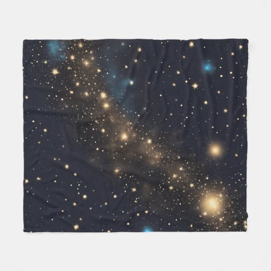 Raum und Sterne Fleecedecke (Vorderseite (Horizontal))