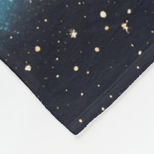 Raum und Sterne Fleecedecke (Ecke)