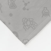 Raum-und Wissenschafts-Gekritzel Fleecedecke (Ecke)