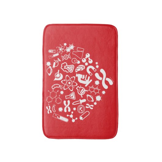 Raum-und Wissenschafts-Herz Badematte (Vorderseite Vertikal)