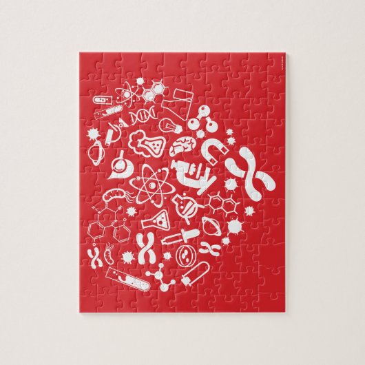 Raum-und Wissenschafts-Herz Puzzle (Vertikal)