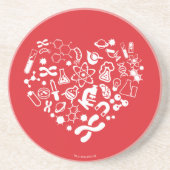 Raum-und Wissenschafts-Herz Untersetzer (Vorne)