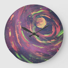 Raum und Zeit Große Wanduhr