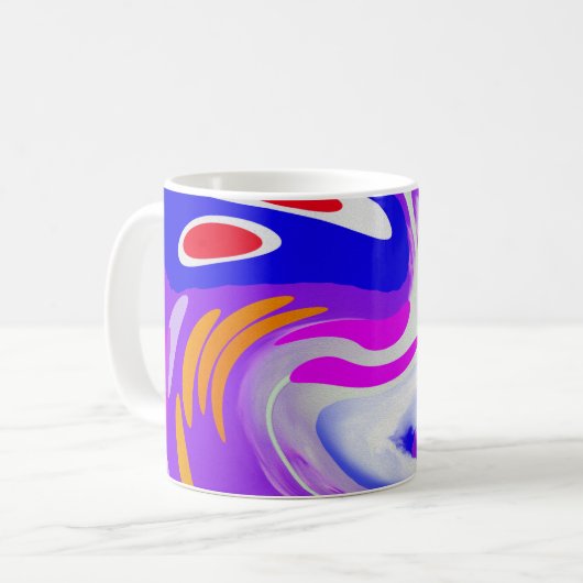 Raum- und Zeitreisekunst Kaffeetasse (Vorderseite Links)