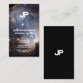 Raum-Universum-Wissenschafts-Physik-mit Monogramm Visitenkarte (Vorne/Hinten)