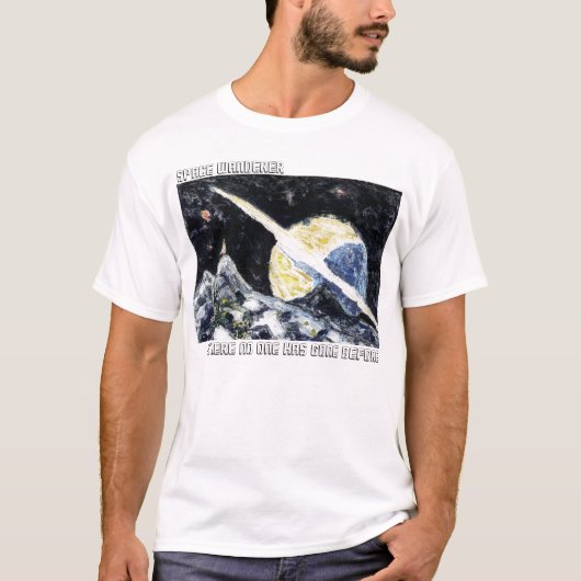 Raum-Wanderer-Kunst-T - Shirt (Vorderseite)