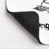 Raum-Wanderer-Witz-Mausunterlage Mousepad (Ecke)