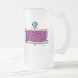 Raum-Wikinger-Titel-Logo Mattglas Bierglas