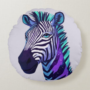 Raum Zebra Rundes Kissen