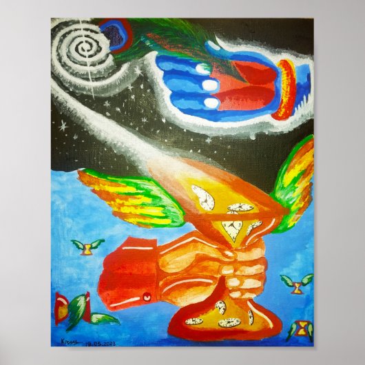 Raum, Zeit und Materie Poster (Vorne)