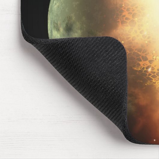 Raum-Zusammenstoß Mousepad (Ecke)