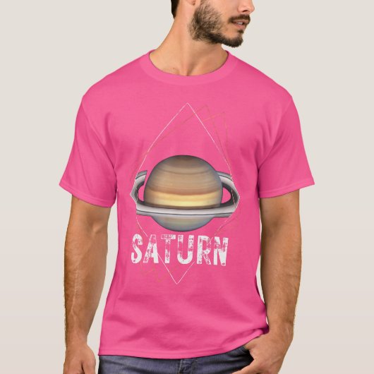 Raumastronomie des Saturn Planet Sonnensystems T-Shirt (Vorderseite)