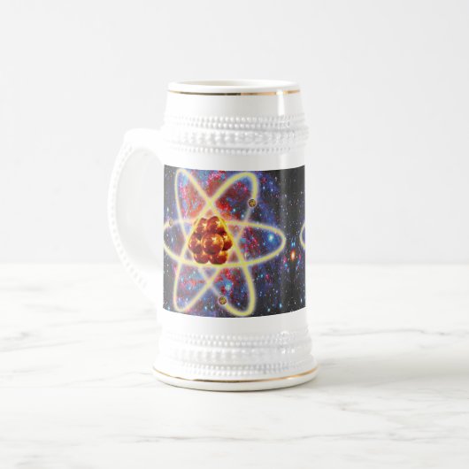 Raumatomar Bierglas (Vorderseite Links)