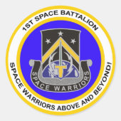 Raumbataillon Runder Aufkleber (Vorderseite)