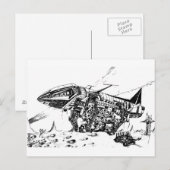 Raumbergbau Postkarte (Vorne/Hinten)