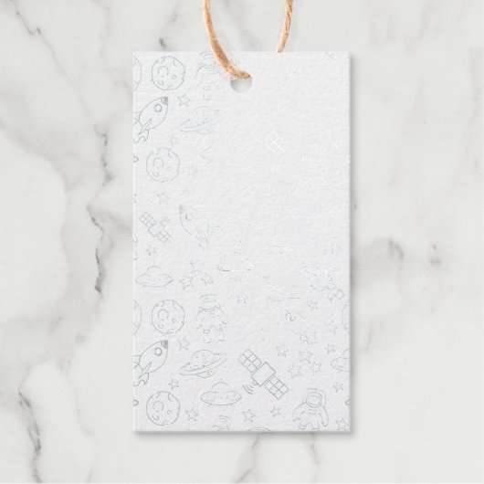 Raumdoodles Geschenkanhänger (Vorderseite)