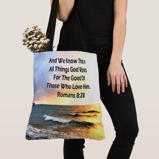 RÄUME 8:28 SCRIPTURE-FOTO TASCHE (Von Nahem)