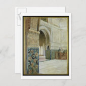 Räume der Alhambra, Granada (w/c) Postkarte (Vorne/Hinten)