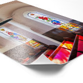 Räume der Kirche Akureyri, Island Fotodruck (Ecke)