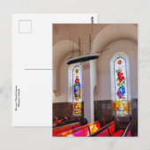 Räume der Kirche Akureyri, Island Postkarte (Vorne/Hinten)