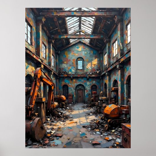 Räume des entlassenen Lagers Poster (Vorne)