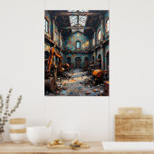 Räume des entlassenen Lagers Poster (Küche)