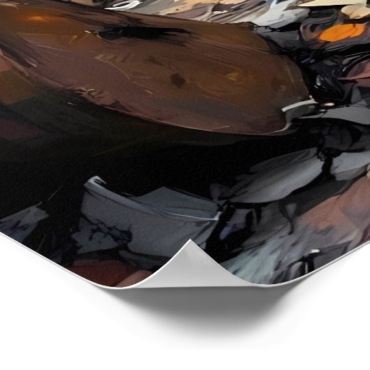 Räume des entlassenen Lagers Poster (Ecke)