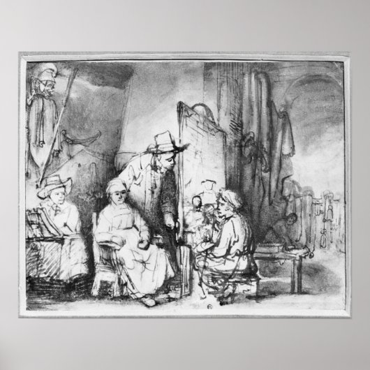 Räume des Studios mit Malerei Poster (Vorne)