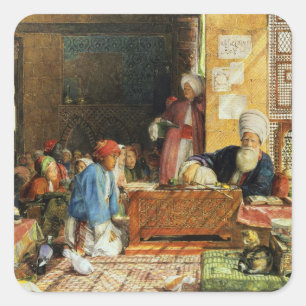 Räume einer Schule, Kairo, 1890 (w/c) (siehe auch Quadratischer Aufkleber