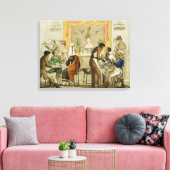 Räume eines Kaffeehauses, Pub. für William Pearm Leinwanddruck (Insitu (Wohnzimmer))