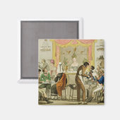 Räume eines Kaffeehauses, Pub. für William Pearm Magnet (Vorderseite/Rückseite)