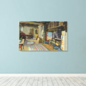 Räume Küche Aussicht auf das John Alden House Leinwanddruck (Insitu (Holzboden))