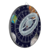 Räume und Planeten Dartscheibe (Vorderseite Links)