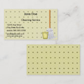 Räumen Sie Visitenkarte auf (Vorne/Hinten)