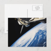 Raumfähre 6 postkarte (Vorne/Hinten)