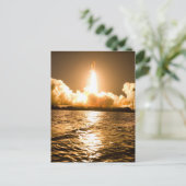 Raumfähre abheben postkarte (Stehend Vorderseite)