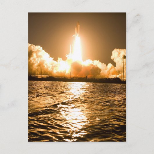 Raumfähre abheben postkarte (Vorderseite)