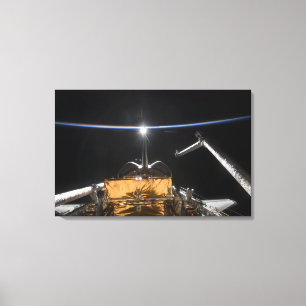 Raumfähre-Atlantis Nutzlastenbucht Leinwanddruck