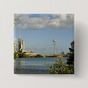 Raumfähre Atlantis und Bemühung Button